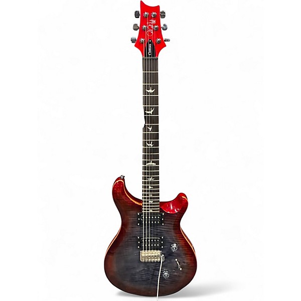 Used PRS SE Custom 24 Charcoal Cherry Burst Solid Body Electric Guitar