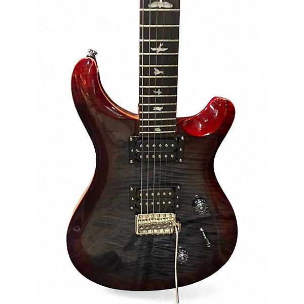 Used PRS SE Custom 24 Charcoal Cherry Burst Solid Body Electric Guitar