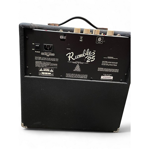 Used Fender Rumble 25 25W 1x10 Bass Combo Amp