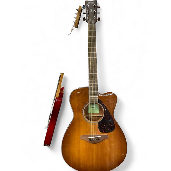Used Yamaha FSX800C Brown Sunburst Acoustic Electric Guitar