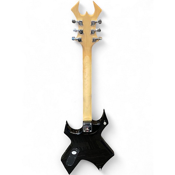 Used B.C. Rich Warlock BLACK & GRAFFIC Solid Body Electric Guitar