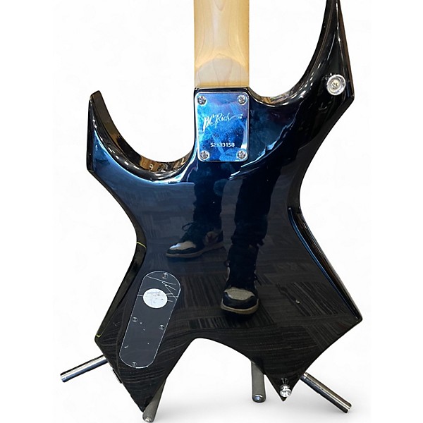 Used B.C. Rich Warlock BLACK & GRAFFIC Solid Body Electric Guitar