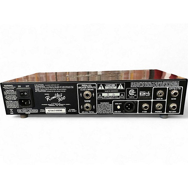 Used Fender RUMBLE 500 Bass Amp Head