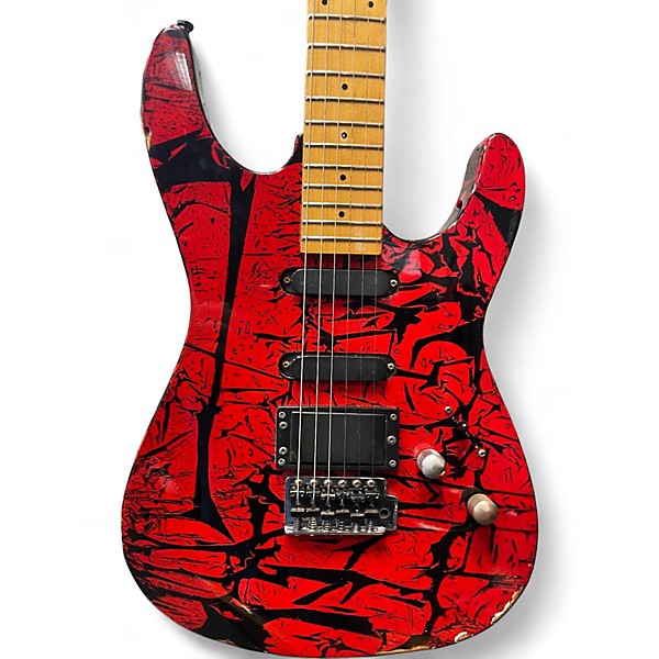 Used Aria SL PRO II RED GRAPHIC Solid Body Electric Guitar