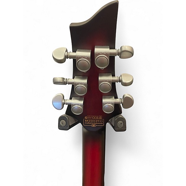 Used Schecter Guitar Research C1 FR S PLATINUM Trans Red Solid Body Electric Guitar