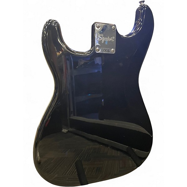 Used Squier Standard Stratocaster Black Solid Body Electric Guitar