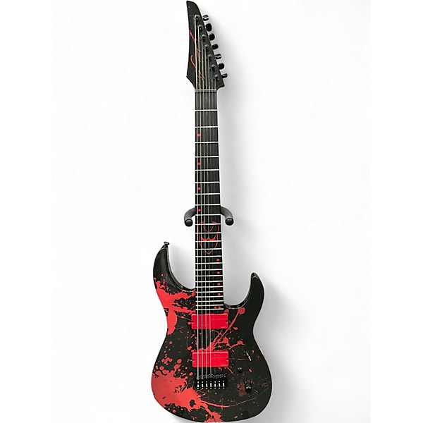 Used Legator N7CS NINJA SLAUGHTER 7 demolished black Solid Body Electric Guitar