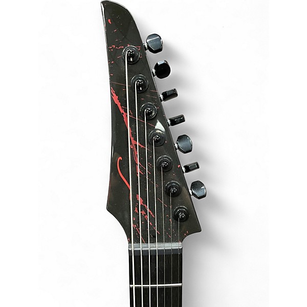 Used Legator N7CS NINJA SLAUGHTER 7 demolished black Solid Body Electric Guitar