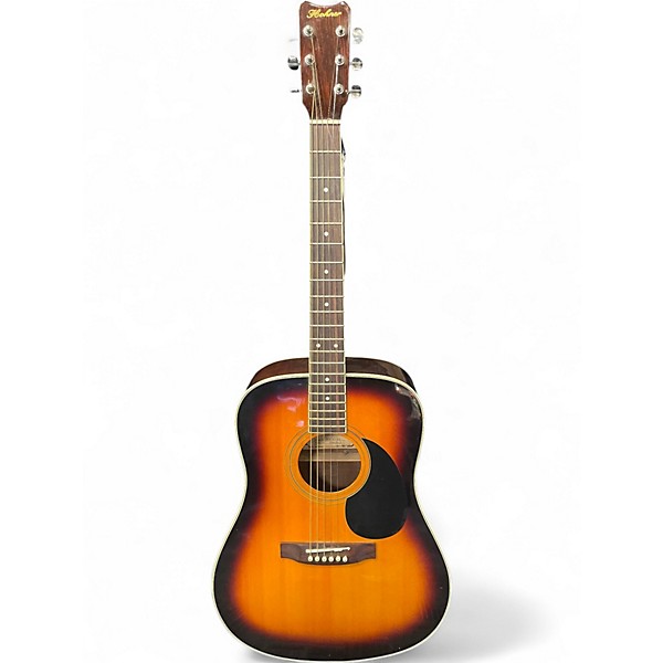 Used Hohner DREADNOUGHT HW400 2 Color Sunburst Acoustic Guitar