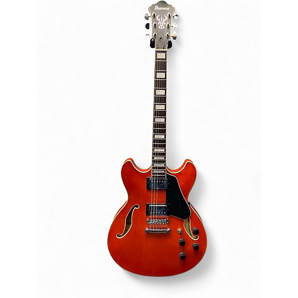 Used Ibanez as73 satin orange Hollow Body Electric Guitar