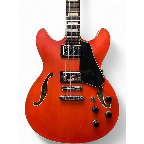 Used Ibanez as73 satin orange Hollow Body Electric Guitar