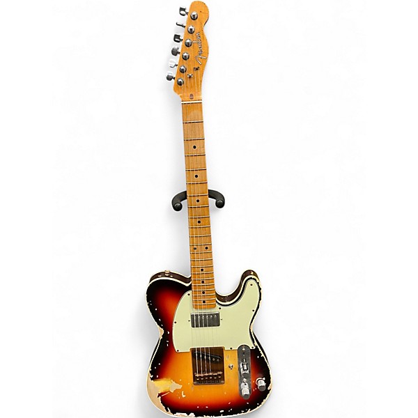 Used Fender Andy Summers Masterbuilt Telecaster 2 Color Sunburst Solid Body Electric Guitar