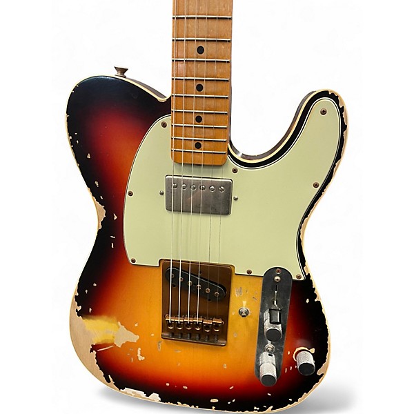 Used Fender Andy Summers Masterbuilt Telecaster 2 Color Sunburst Solid Body Electric Guitar