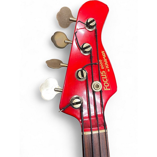 Used Kramer FOCUS 8000 Wine Red Electric Bass Guitar
