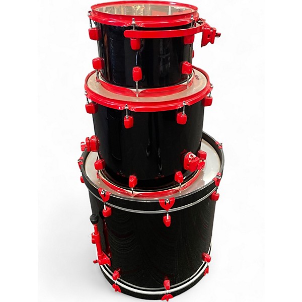 Used ddrum 3 Piece DIABLO BLACK AND RED Drum Kit