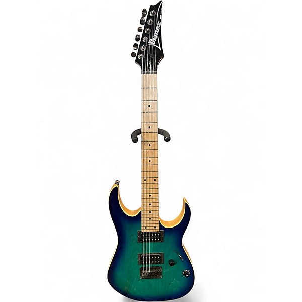 Used Ibanez RG421AMH Blue Fade Solid Body Electric Guitar