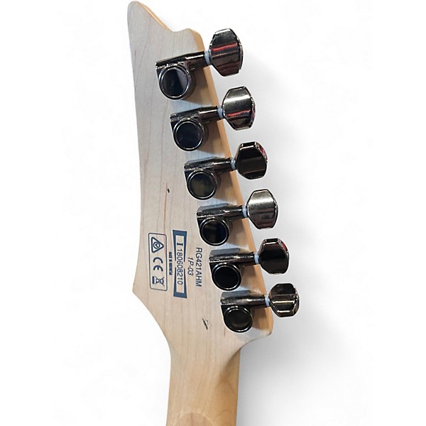Used Ibanez RG421AMH Blue Fade Solid Body Electric Guitar