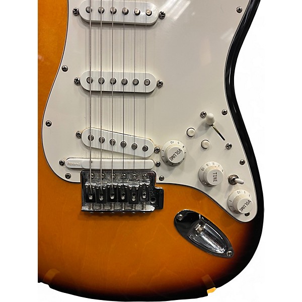 Used Fender Standard Roland Stratocaster 3 Color Sunburst Solid Body Electric Guitar