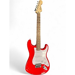 Used Squier SONIC STRATOCASTER Red Solid Body Electric Guitar