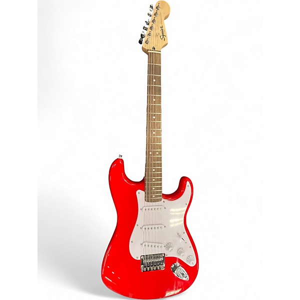 Used Squier SONIC STRATOCASTER Red Solid Body Electric Guitar