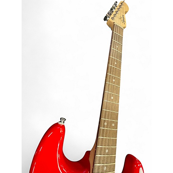 Used Squier SONIC STRATOCASTER Red Solid Body Electric Guitar