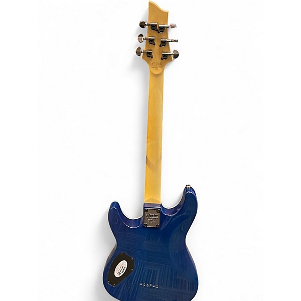 Used Schecter Guitar Research Omen Extreme 6 Ocean Blue Burst Solid Body Electric Guitar