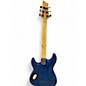 Used Schecter Guitar Research Omen Extreme 6 Ocean Blue Burst Solid Body Electric Guitar