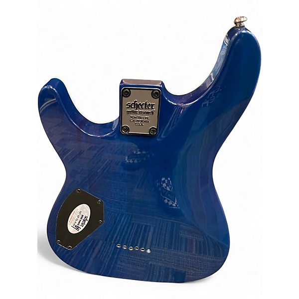 Used Schecter Guitar Research Omen Extreme 6 Ocean Blue Burst Solid Body Electric Guitar