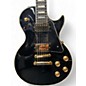 Used Epiphone LES PAUL CUSTOM INSPIRED BY GIBSON BLACK W GOLD HARDWARE Solid Body Electric Guitar