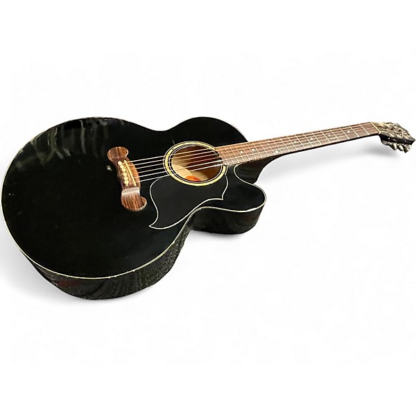 Vintage 1997 Gibson EC10 Standard Ebony Acoustic Electric Guitar