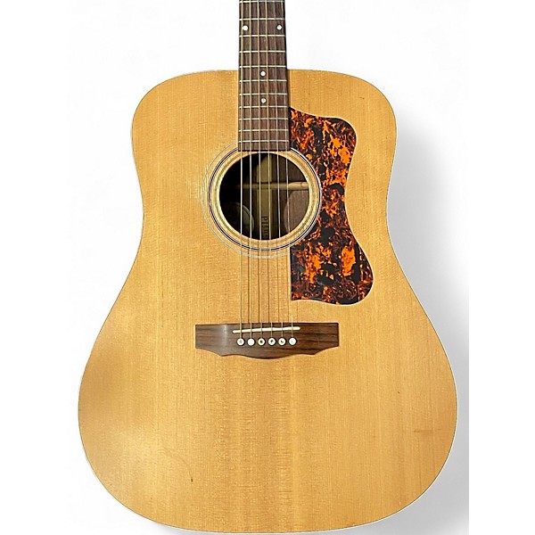 Used Guild DV6 Dreadnaught Natural Acoustic Electric Guitar