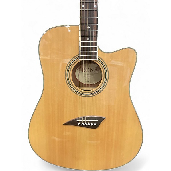 Used Kona K2 Natural Acoustic Electric Guitar