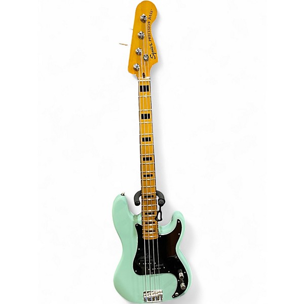 Used Squier Classic Vibe 70s Precision Bass Surf Green Electric Bass Guitar