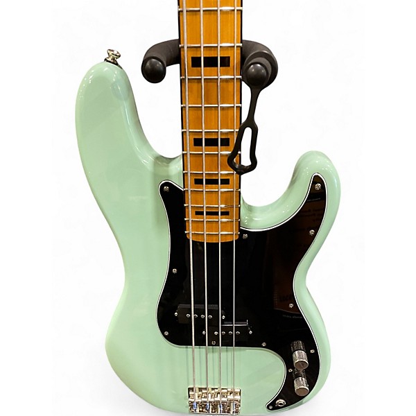 Used Squier Classic Vibe 70s Precision Bass Surf Green Electric Bass Guitar