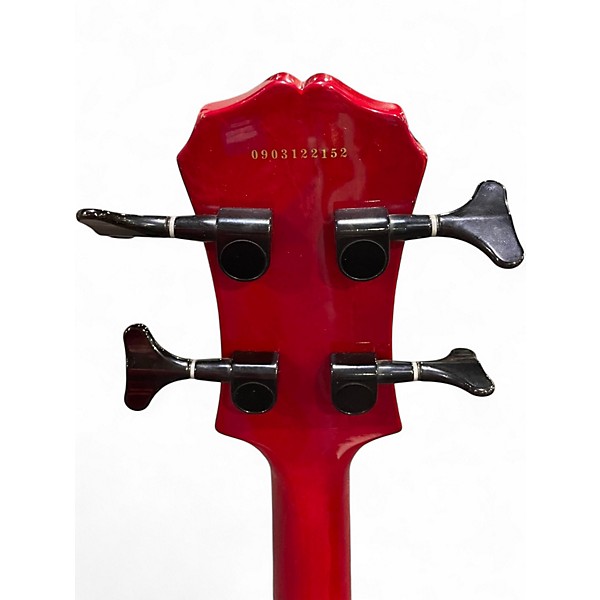 Used Epiphone Les Paul Special 4-String Trans Crimson Red Electric Bass Guitar