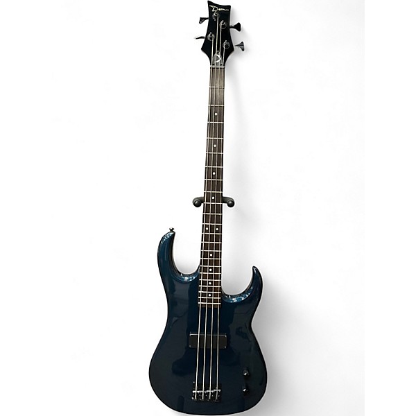 Used Dean Edge 09 4 String Ice Blue Metallic Electric Bass Guitar