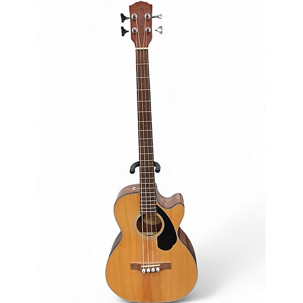 Used Fender CB60 Natural Acoustic Bass Guitar