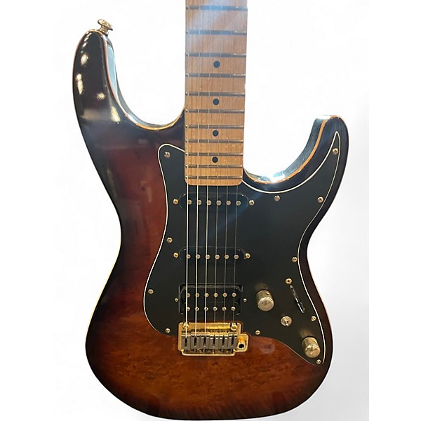Used Michael Kelly CC60BB BURL BURST Solid Body Electric Guitar
