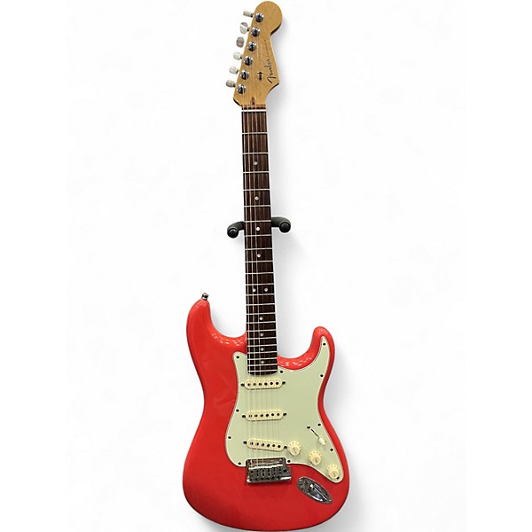 Used Fender American Deluxe Stratocaster Fiesta Red Solid Body Electric Guitar