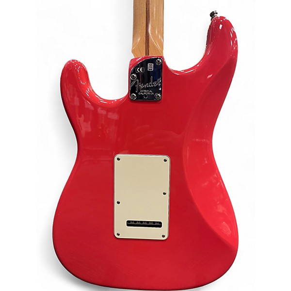 Used Fender American Deluxe Stratocaster Fiesta Red Solid Body Electric Guitar