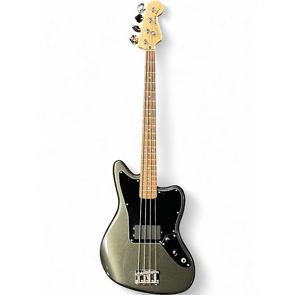 Used 2023 Squier Affinity Jaguar Bass H Charcoal Frost Metallic Electric Bass Guitar