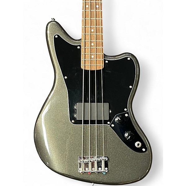 Used 2023 Squier Affinity Jaguar Bass H Charcoal Frost Metallic Electric Bass Guitar