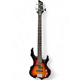 Used Glarry F Style Bass Sunburst Electric Bass Guitar