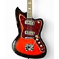 Vintage 1960s Harmony H19 Silhouette Sunburst Solid Body Electric Guitar