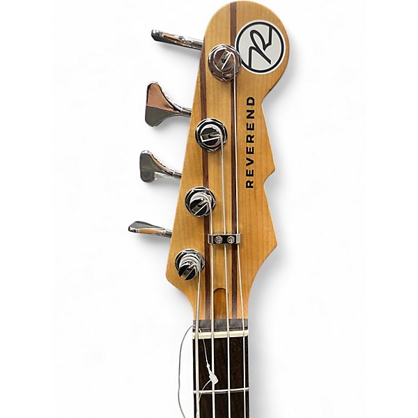 Used Reverend Mercalli 4 Feisty Red Electric Bass Guitar