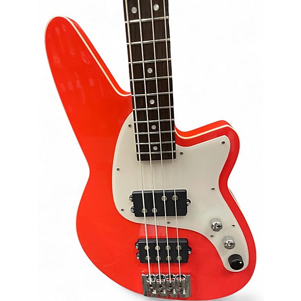 Used Reverend Mercalli 4 Feisty Red Electric Bass Guitar