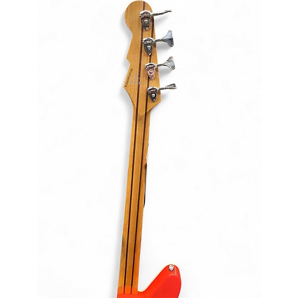 Used Reverend Mercalli 4 Feisty Red Electric Bass Guitar