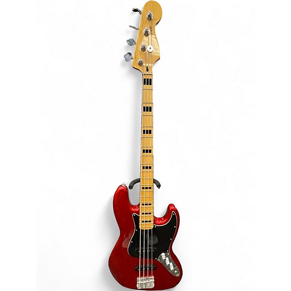 Used Squier Classic Vibe 70s Jazz Bass Candy Apple Red Electric Bass Guitar