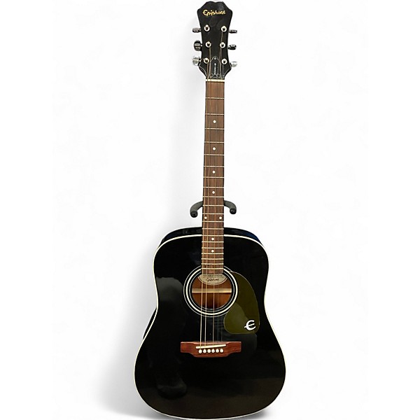 Used Epiphone PR160 Black Acoustic Guitar