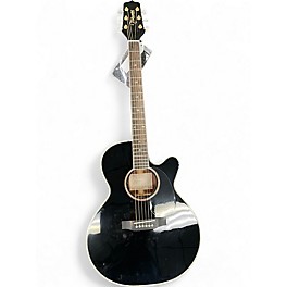 Used Takamine EG541DLX Black Acoustic Electric Guitar